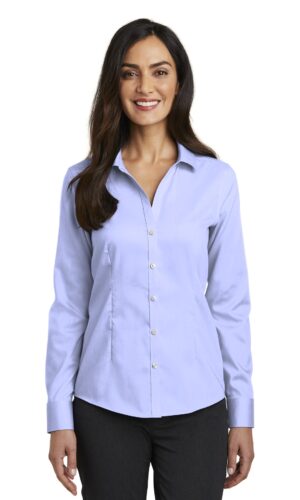 DISCONTINUED  Red House ®   Ladies Pinpoint Oxford Non-Iron Shirt. RH250