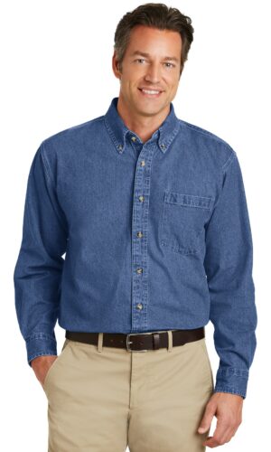 Port Authority ®  Heavyweight Denim Shirt. S100