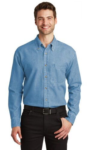Port Authority ®  Long Sleeve Denim Shirt. S600