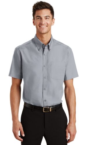 DISCONTINUED  Port Authority ®  Short Sleeve Value Poplin Shirt. S633