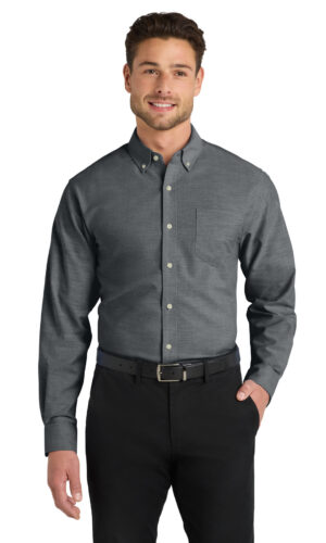 Port Authority  ®   Untucked Fit SuperPro    Oxford  S651