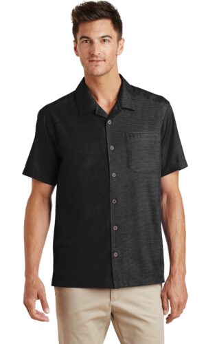 Port Authority ®  Textured Camp Shirt. S662
