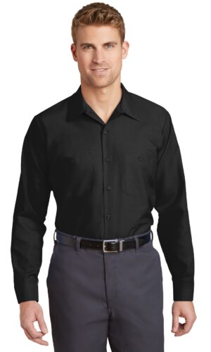Red Kap ®  Long Size, Long Sleeve Industrial Work Shirt. SP14LONG