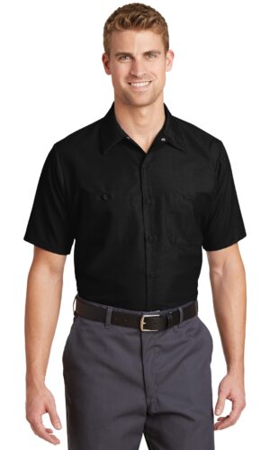 Red Kap ®  Long Size, Short Sleeve Industrial Work Shirt. SP24LONG