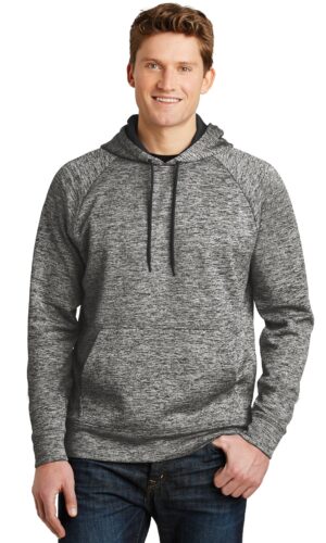 Sport-Tek ®  PosiCharge ®  Electric Heather Fleece Hooded Pullover. ST225