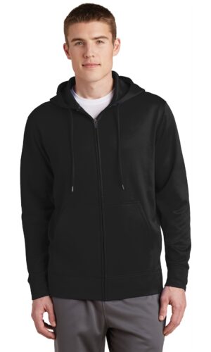 Sport-Tek ®  Sport-Wick ®  Fleece Full-Zip Hooded Jacket.  ST238
