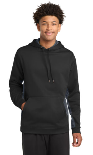 Sport-Tek ®  Sport-Wick ®  CamoHex Fleece Colorblock Hooded Pullover. ST239