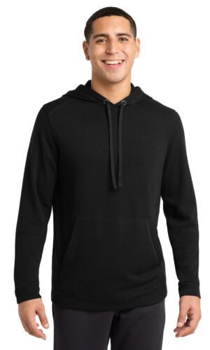 Sport-Tek  ®  PosiCharge  ®  Tri-Blend Wicking Fleece Hooded Pullover. ST296