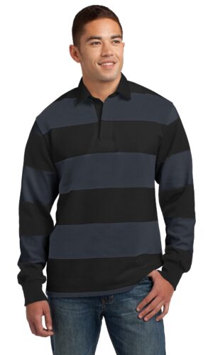 Sport-Tek ®  Classic Long Sleeve Rugby Polo. ST301