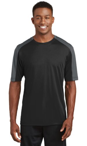 DISCONTINUED  Sport-Tek ®  PosiCharge ®  Competitor   Sleeve-Blocked Tee. ST354