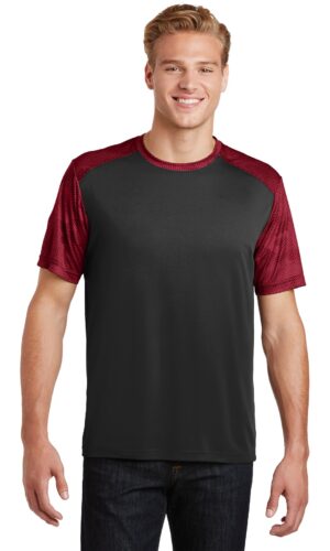 Sport-Tek ®  CamoHex Colorblock Tee. ST371