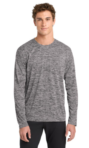 Sport-Tek  ®  PosiCharge  ®  Long Sleeve Electric Heather Tee. ST390LS