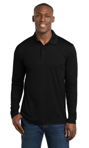 Sport-Tek  ®  PosiCharge  ®  RacerMesh  ®  Long Sleeve Polo. ST640LS