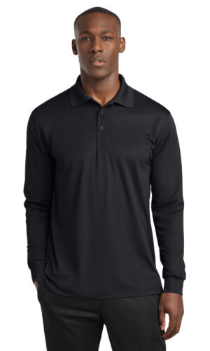 Sport-Tek ®  Long Sleeve Micropique Sport-Wick ®  Polo. ST657