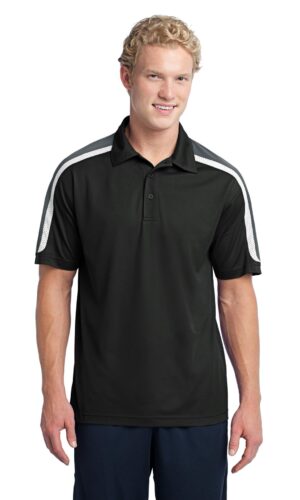 Sport-Tek ®  Tricolor Shoulder Micropique Sport-Wick ®  Polo. ST658
