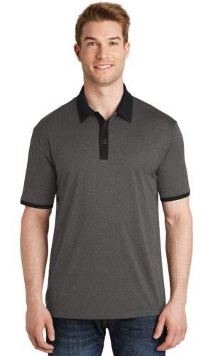 DISCONTINUED  Sport-Tek ®  Heather Contender   Contrast Polo. ST667