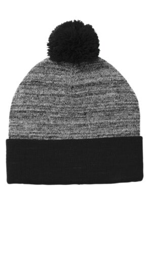 Sport-Tek  ®  Heather Pom Pom Beanie STC41