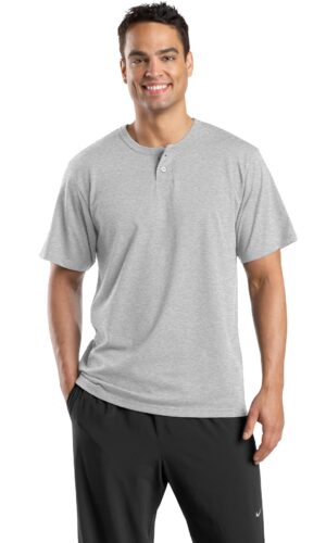 DISCONTINUED  Sport-Tek ®  Short Sleeve Henley.  T210