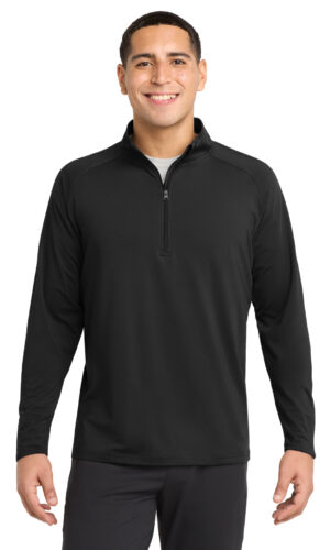 Sport-Tek ®  Tall Sport-Wick ®  Stretch 1/4-Zip Pullover. TST850