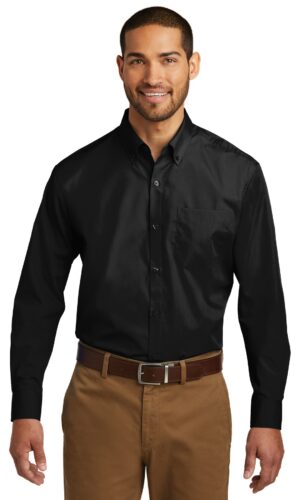 Port Authority ®  Long Sleeve Carefree Poplin Shirt. W100