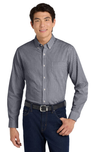 Port Authority  ®  Broadcloth Gingham Easy Care Shirt W644