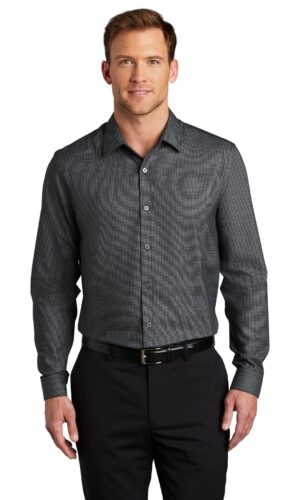 DISCONTINUED  Port Authority  ®  Pincheck Easy Care Shirt W645