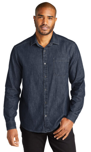 DISCONTINUED  Port Authority ®  Long Sleeve Perfect Denim Shirt W676