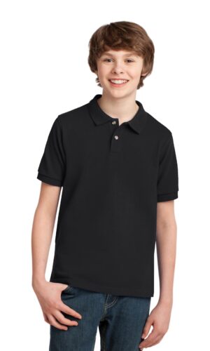 DISCONTINUED  Port Authority ®  Youth Heavyweight Cotton Pique Polo. Y420