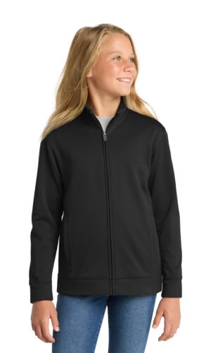 Sport-Tek ®  Youth Sport-Wick ®  Fleece Full-Zip Jacket.  YST241