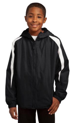 Sport-Tek ®  Youth Fleece-Lined Colorblock Jacket. YST81