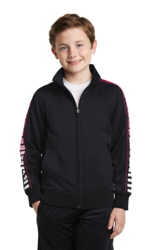 DISCONTINUED  Sport-Tek ®  Youth Dot Sublimation Tricot Track Jacket. YST93